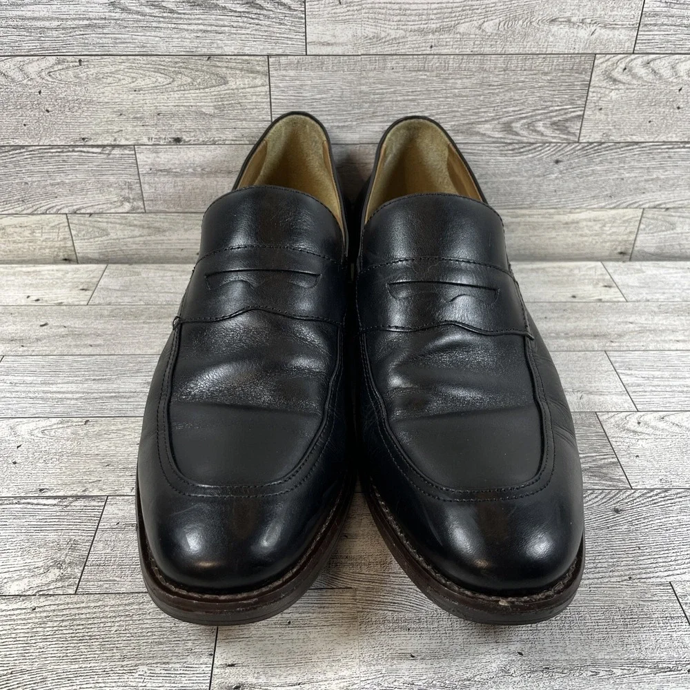 Johnston & Murphy Black Leather Penny Loafer Dress Shoes 15-3227 Men Size‎ 11M